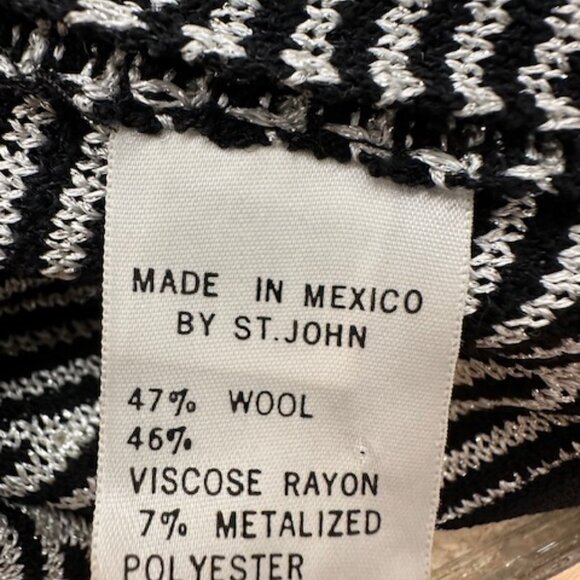 St. John Sport Stripped Size S Evening Jacket - Picture 7 of 8